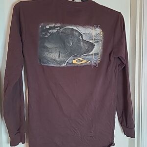 Drake Men's Chocolate Long Sleeve Tee